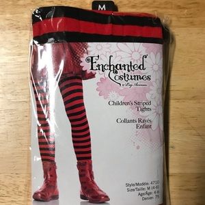 Girls Tights Stripped Black/Red FINAL PRICE!!!